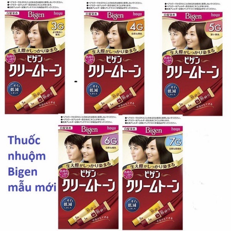 Thuốc nhuộm tóc bigen phủ bạc chuẩn nội địa nhật bản
