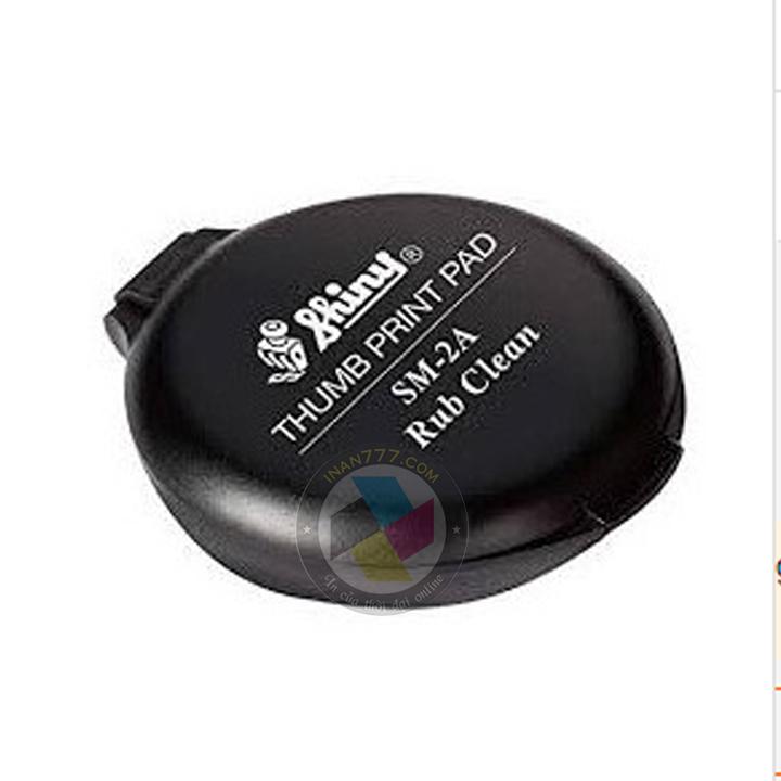 [HCM]Hộp dấu lăn tay hiệu Shiny SM2-2A cao cấp của Đài Loan - Tròn 40mm