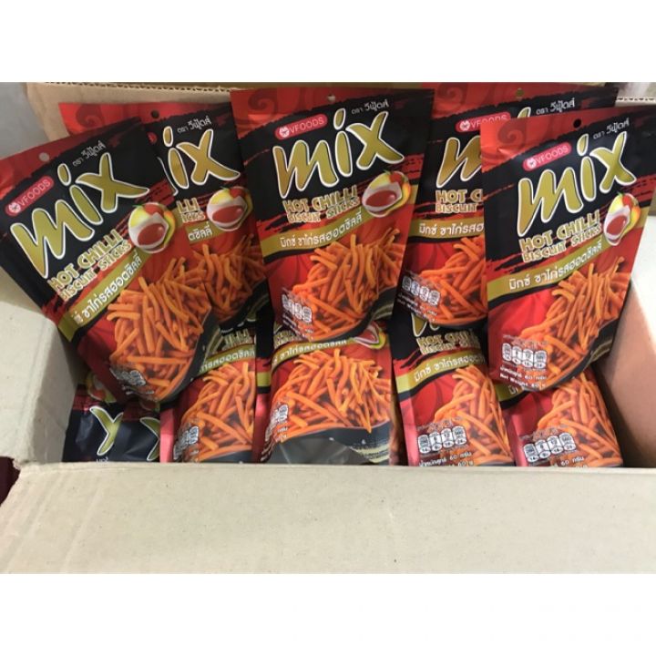 Set 03 gói Bim que Mix Hot Chilli Thái 60g
