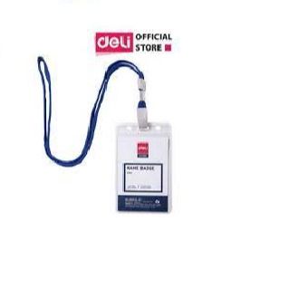 Thẻ đeo bảng tên ngang / dọc Deli + Dây 5764