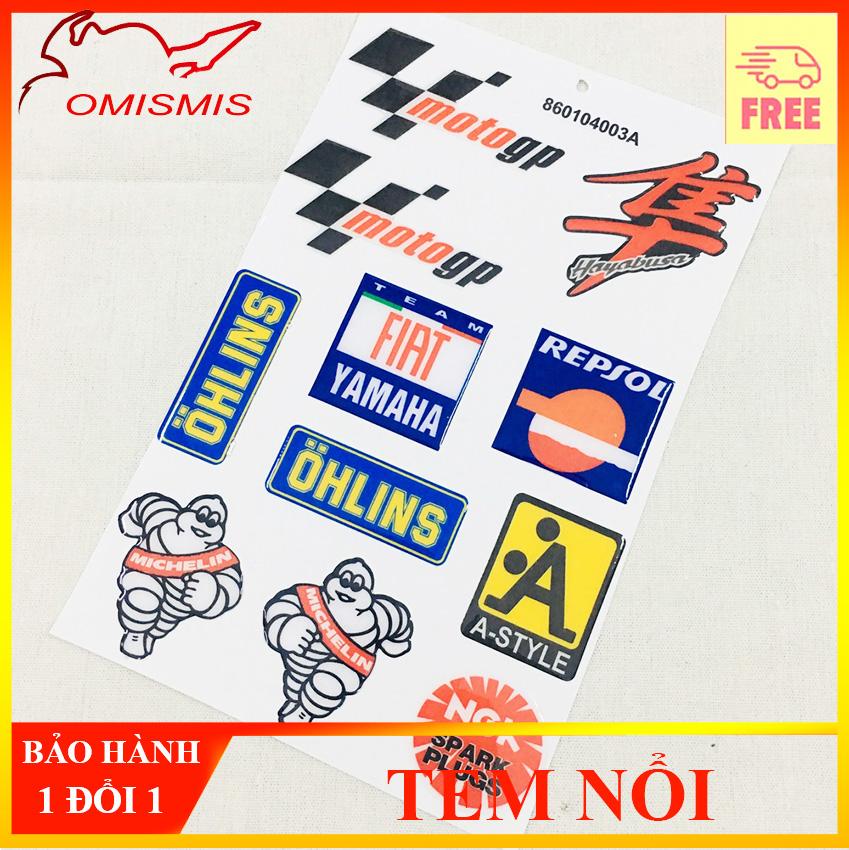 [HCM][TEM NỔI] BỘ TEM NỔI DECAL STICKER TEM TRANG TRÍ XE PROTI