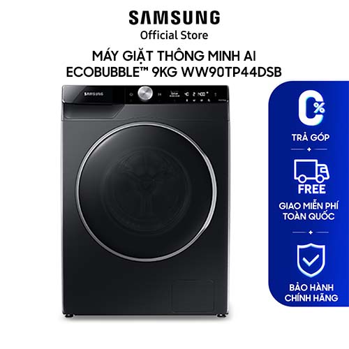 Máy giặt thông minh Samsung AI Ecobubble™ với Ngăn giặt xả tự động 9 kg WW90TP44DSB/SV