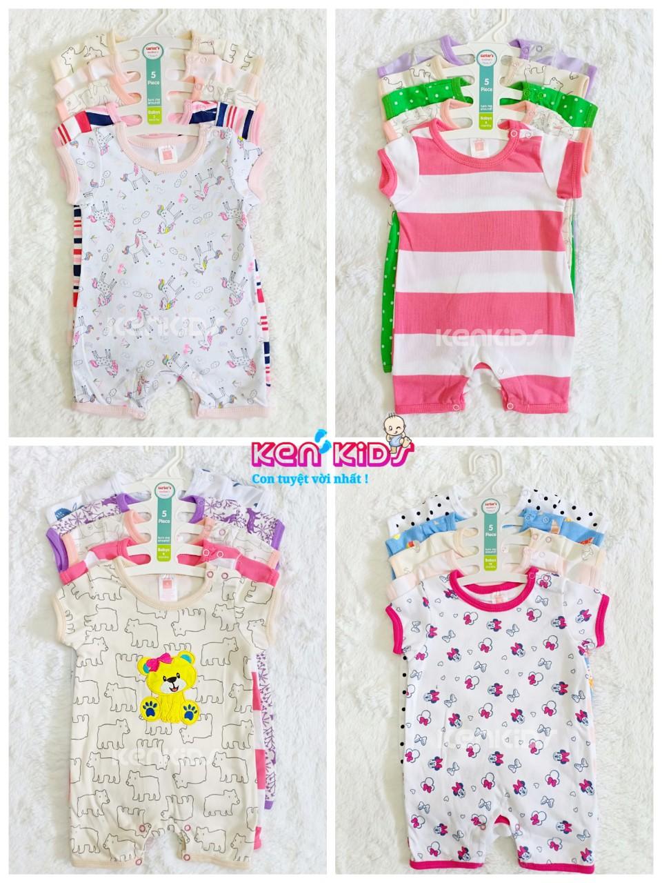 COMBO 5 Body đùi Carter's Thái Lan cho bé gái (3m - 18m) - 5 bộ