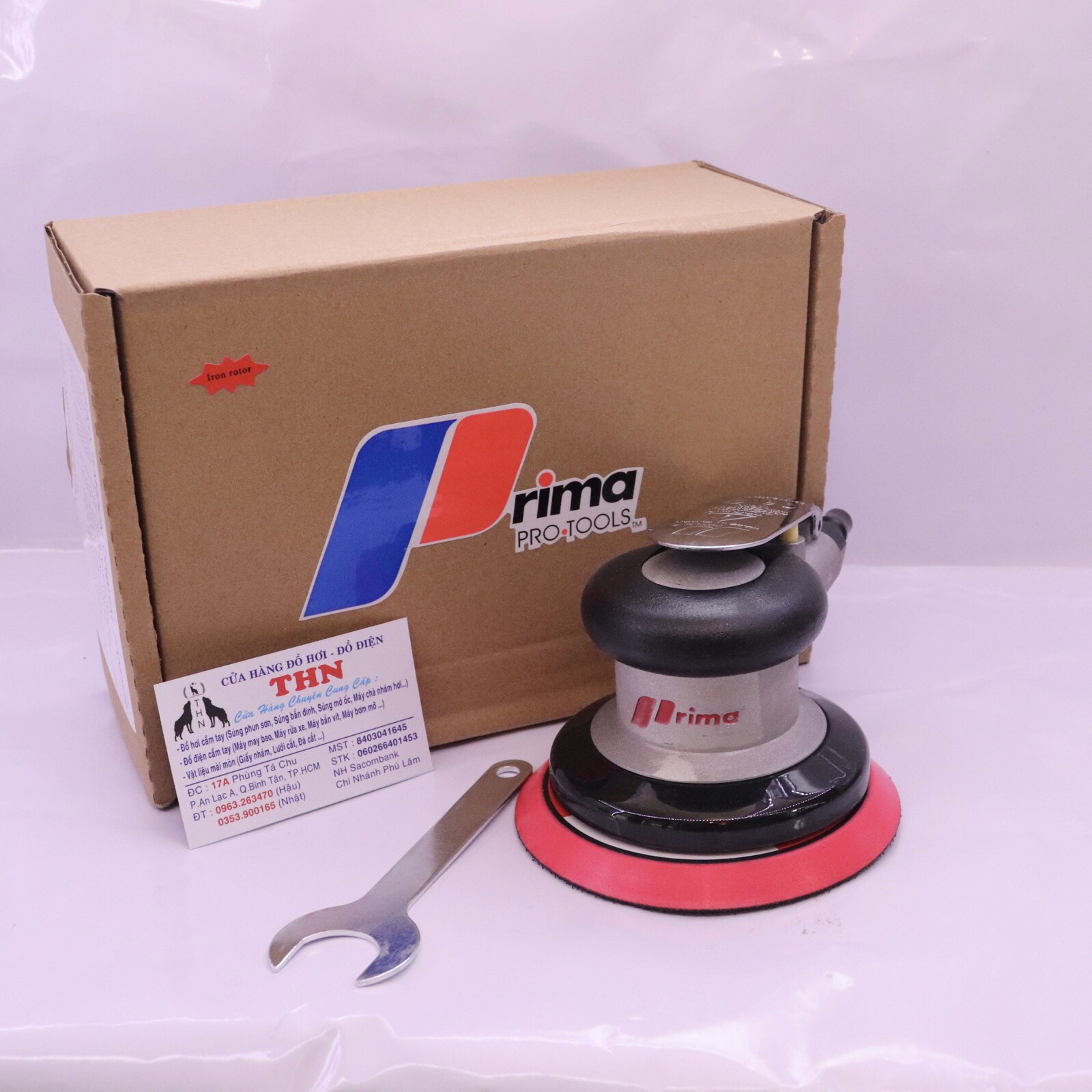 Máy Chà Nhám Gỗ,Chà Xe Máy,Xe Oto Prima (Loại 1 ) Đế 1T2 -125MM