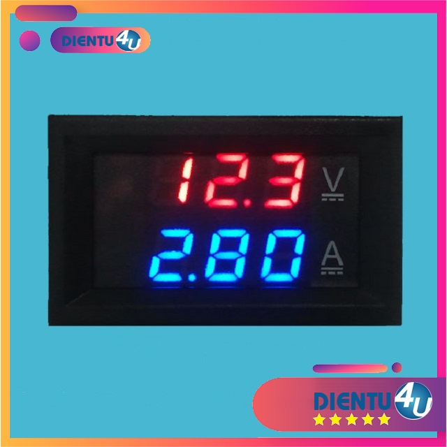 Vôn kế 0-100v ampe kế 0-50a kết hợp 100v-50a