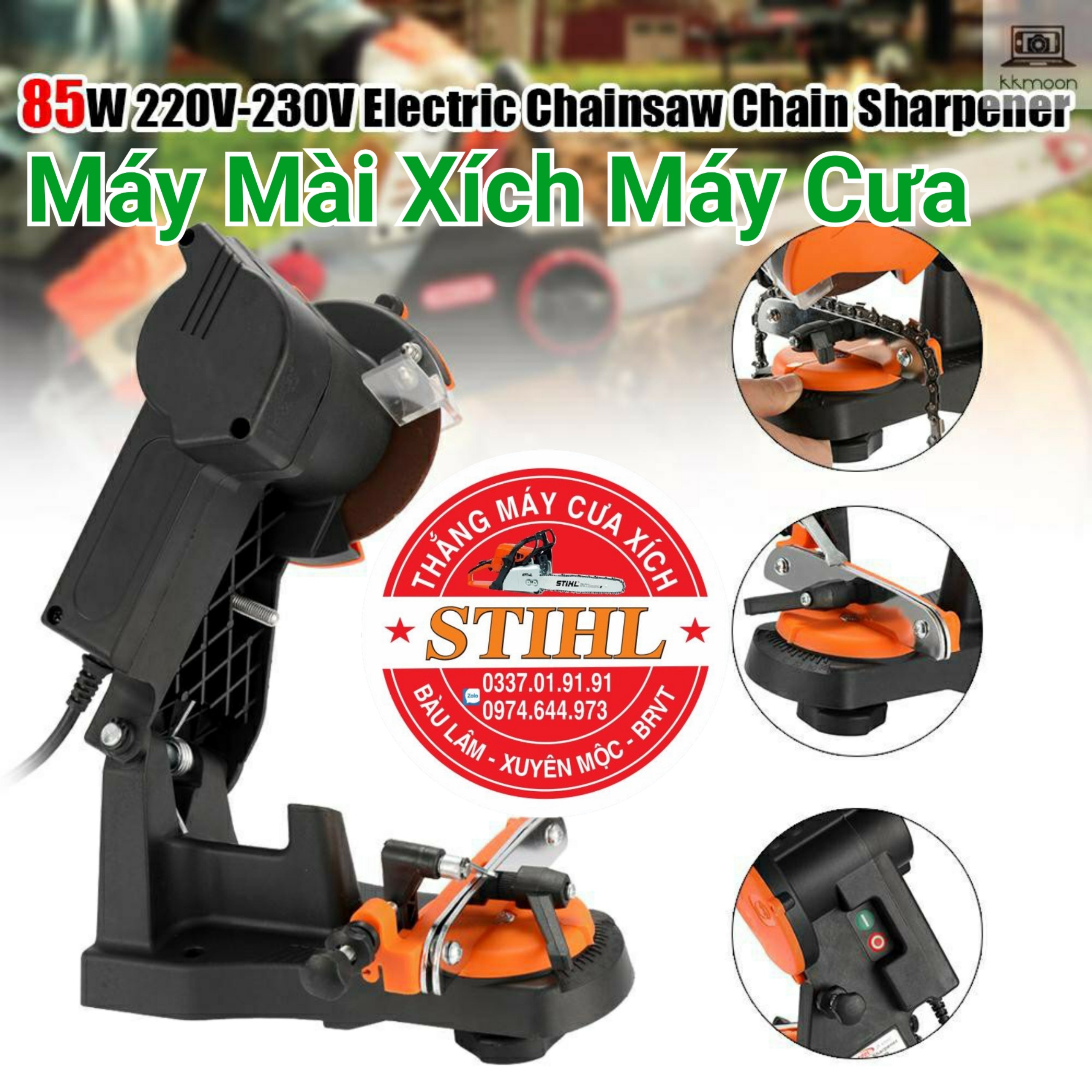 máy mài xích  ( máy dũa xích ) dùng điện 220v