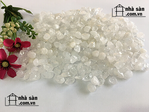 100gr Đá Thạch Anh Vụn Trắng Đánh Bóng Phong Thủy