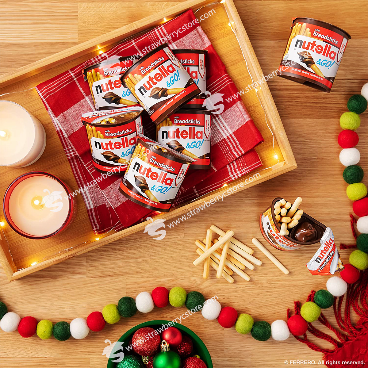 Nutella & Go Hazelnut Butter Dipping Sticks Hazelnut Spread & Breadsticks