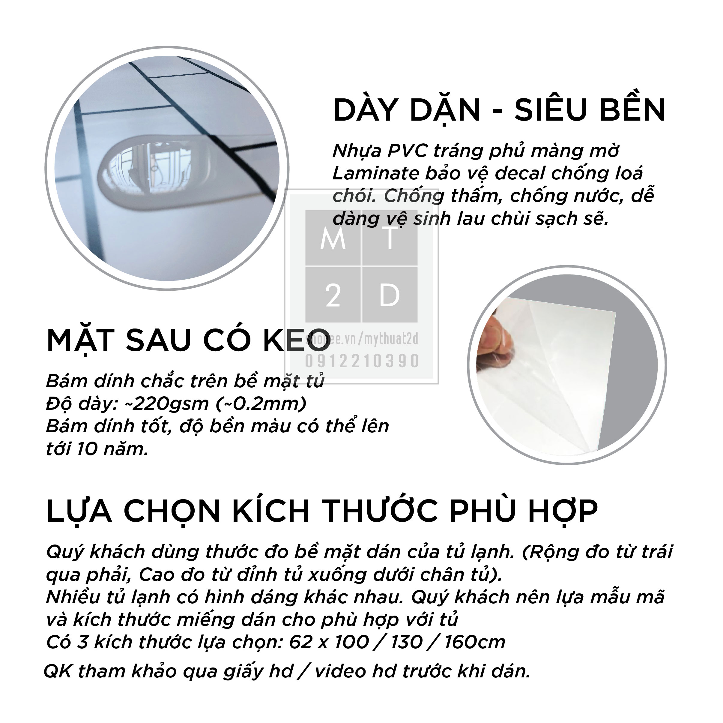 Miếng dán tủ lạnh, decal dán tủ lạnh, giấy dán tủ lạnh - CB1903