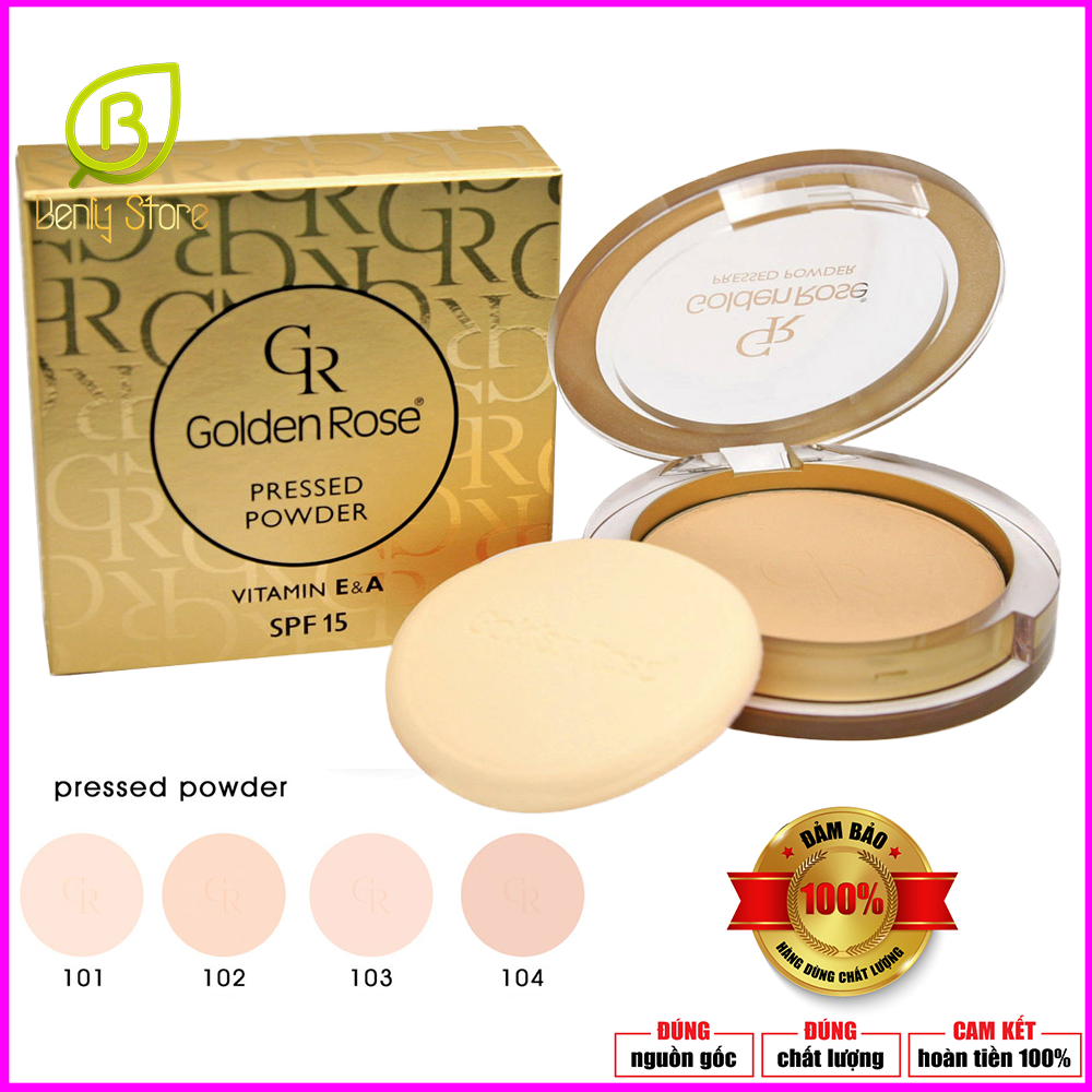 Phấn phủ trang điểm Golden Rose Pressed Powder