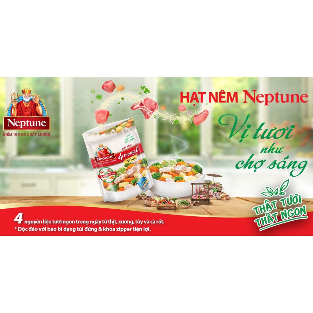 Hạt Nêm Neptune vị heo 380gr