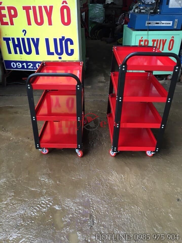 Xe đựng đồ nghề sửa xe 4 tầng cao cấp | Thế Giới Thợ Xe