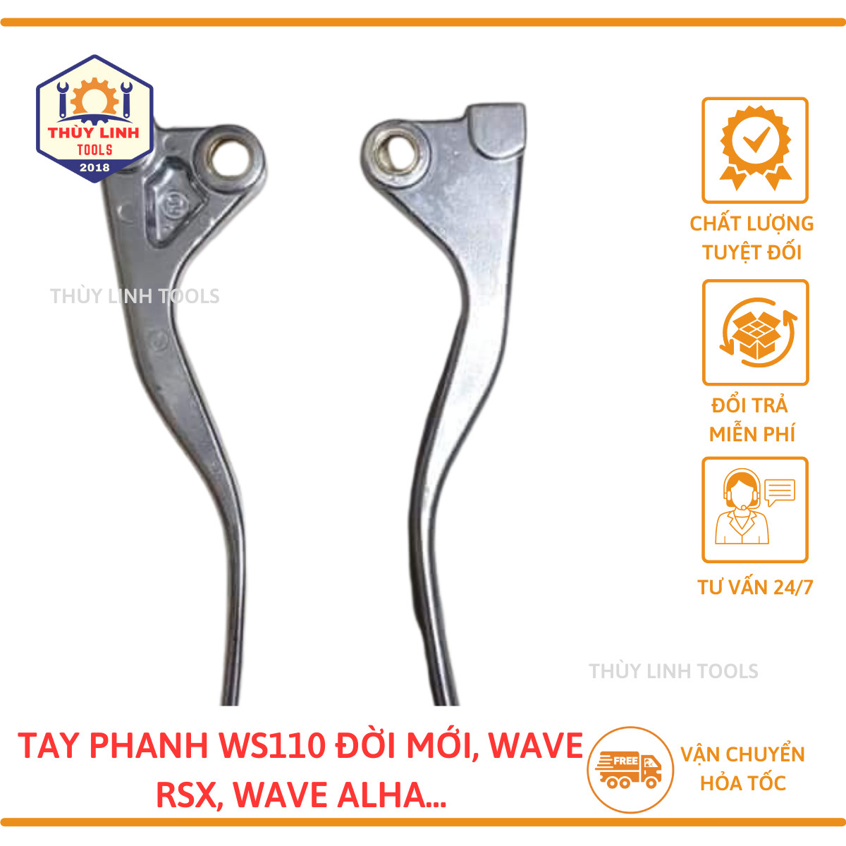 Tay thắng xe Wave A đời 2017,2018,2019, Honda-dream đời mới Thùy Linh Tools