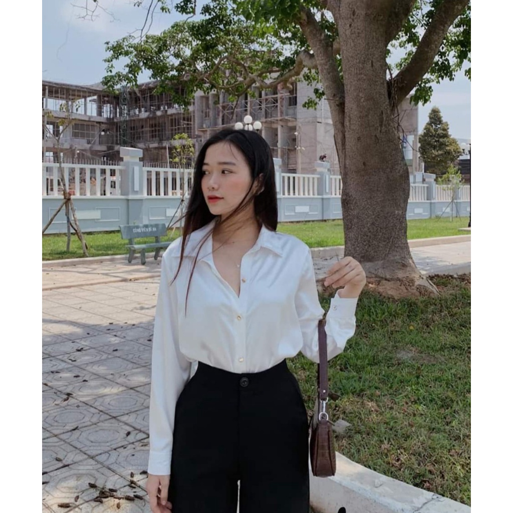 ÁO SƠ MI NỮ TAY DÀI NHIỀU MÀU CHẤT ĐẸP