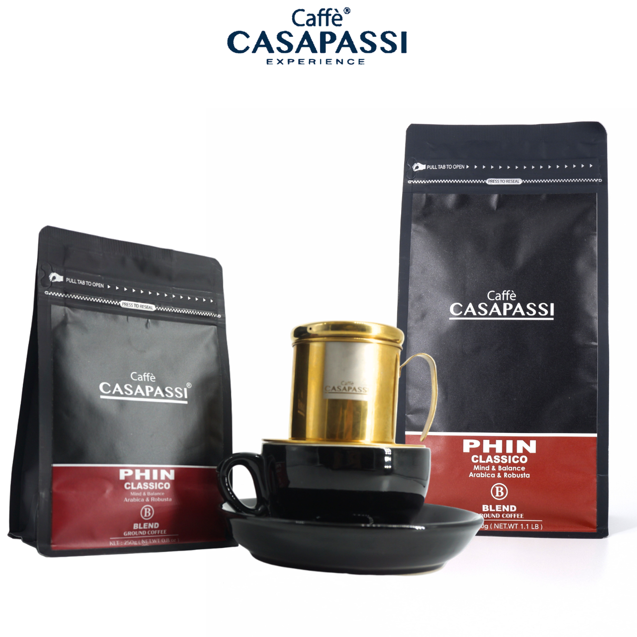 Casapassi Caffè | Classico Filter Coffee | Premium Medium Roast | Balanced Arabica & Robusta Blend