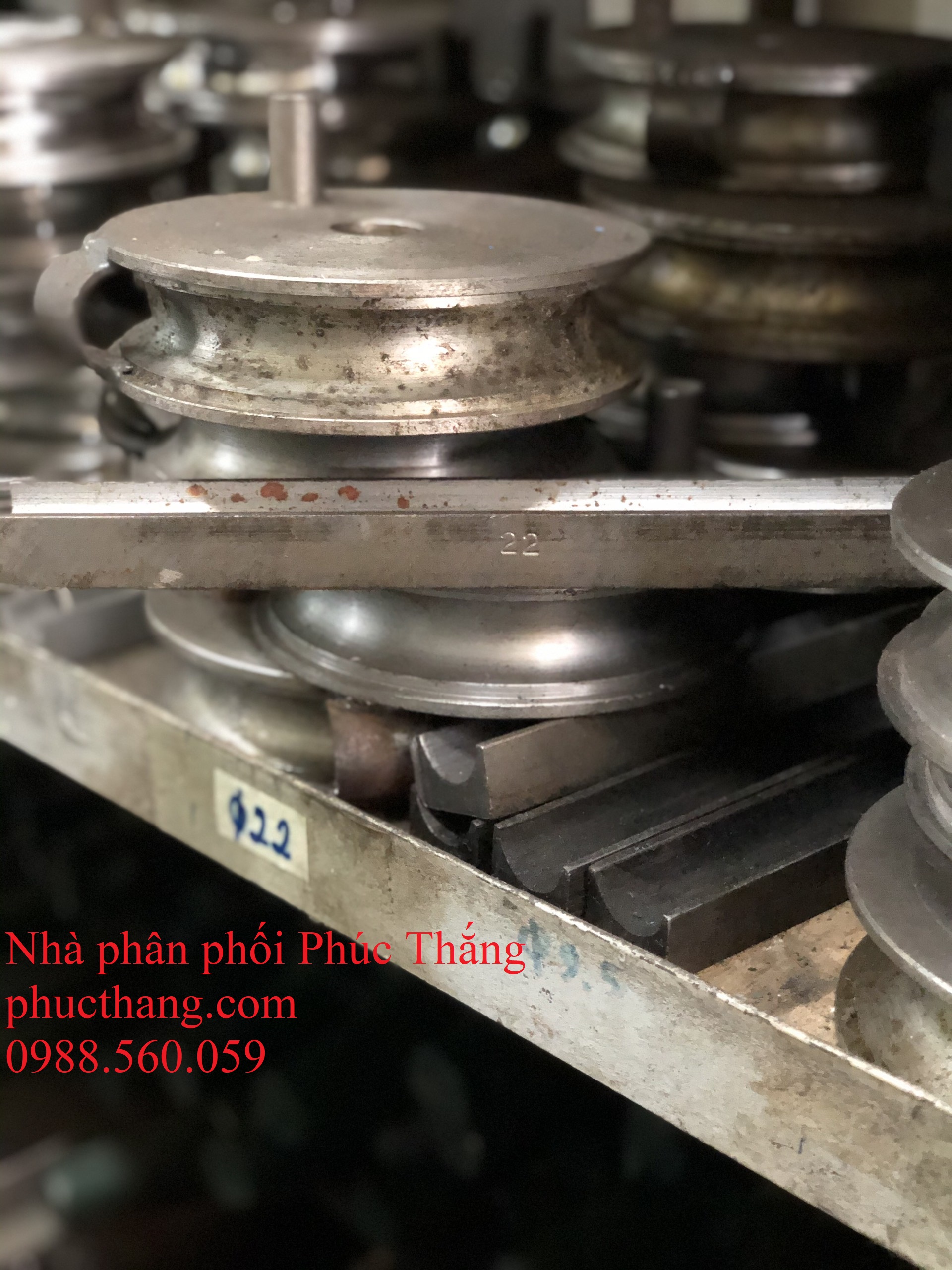 Puly uốn ống phi 22 - Vam uốn ống hộp