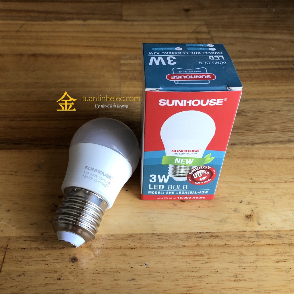 Bóng đèn LED Sunhouse 3W SHE-LEDA45AL-A3W