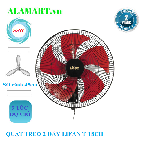 QUẠT TREO TƯỜNG LIFAN T-18CH