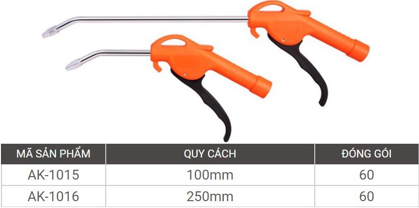 100mm Đồ xịt hơi cao cấp mỏ cong Asaki AK-1015
