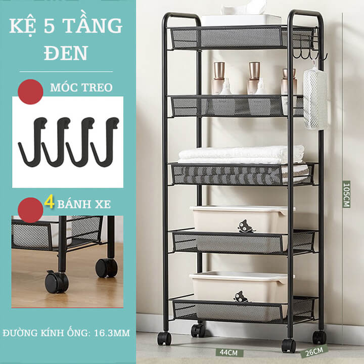 Kệ Để Đồ Đa Năng Có Bánh Xe K04