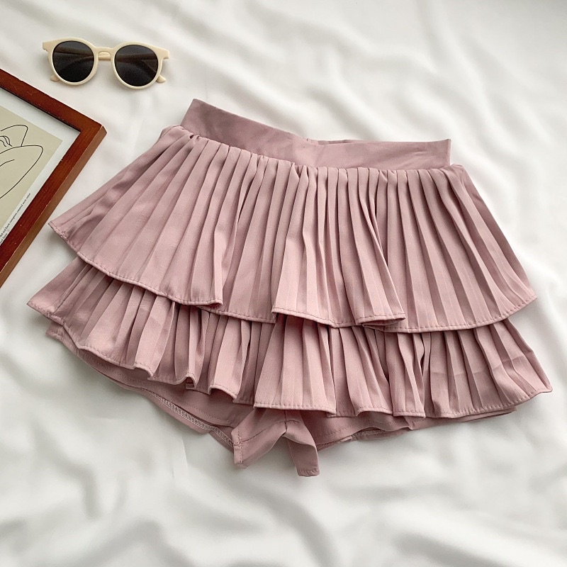 Chân Váy Xếp Li Xòe Ulzzang 2 Tầng Cực Xinh  V5 / Chân Váy 2 Tầng Xếp Li Có Quần Trong