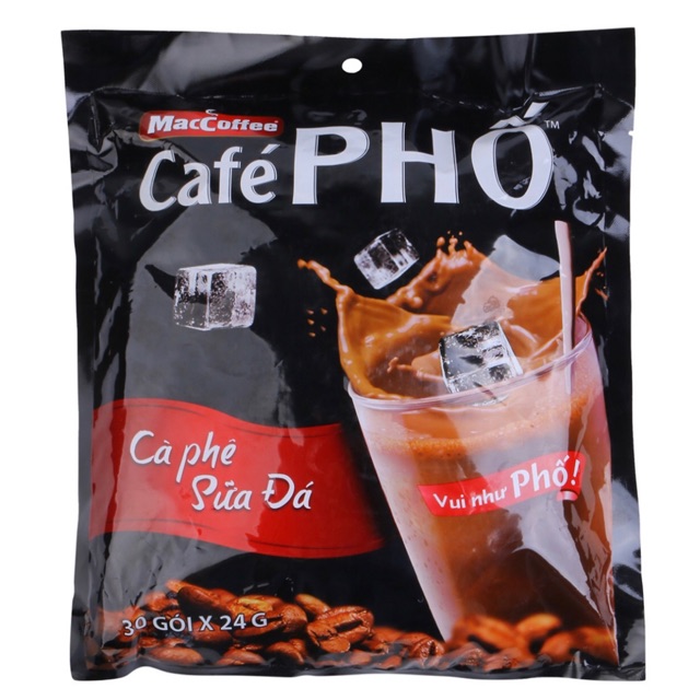Cafe Phố Vui như phố - Cà phê sữa hòa tan 30g (mẫu tết)