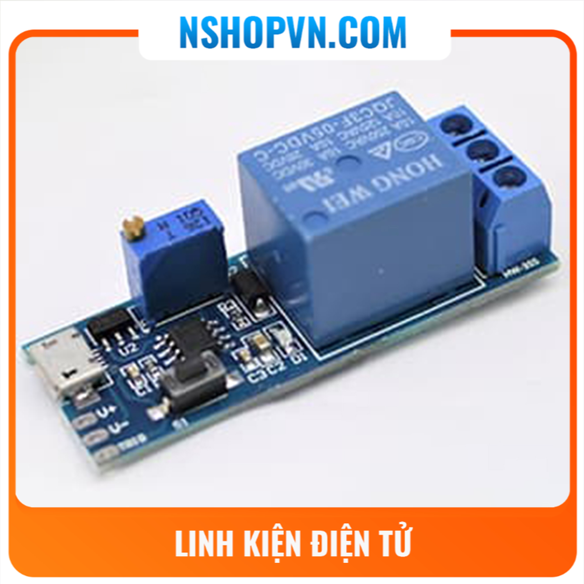 Module Relay Tạo Trễ 1 Kênh
