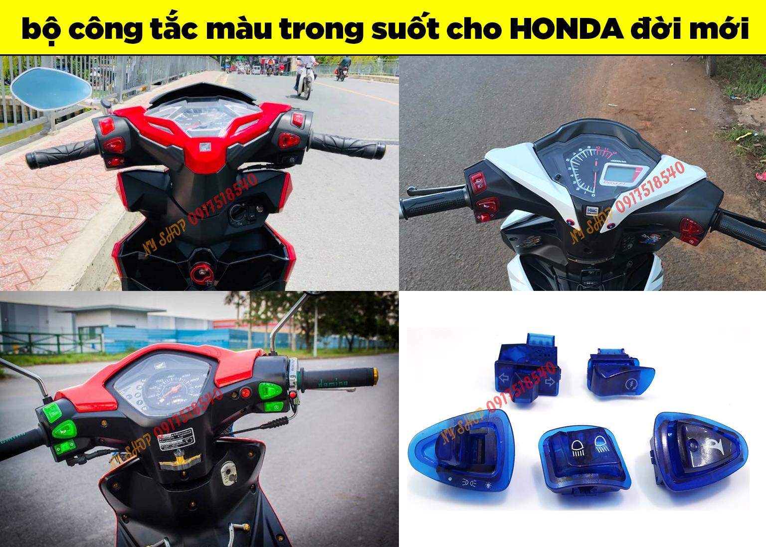 BỘ 5 CÔNG TẮC MÀU CHO HONDA ĐỜI MỚI