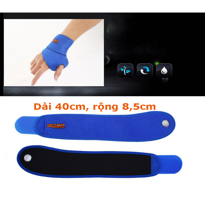Dây quấn bảo vệ cổ tay có móc Boer 7937(1 đôi)