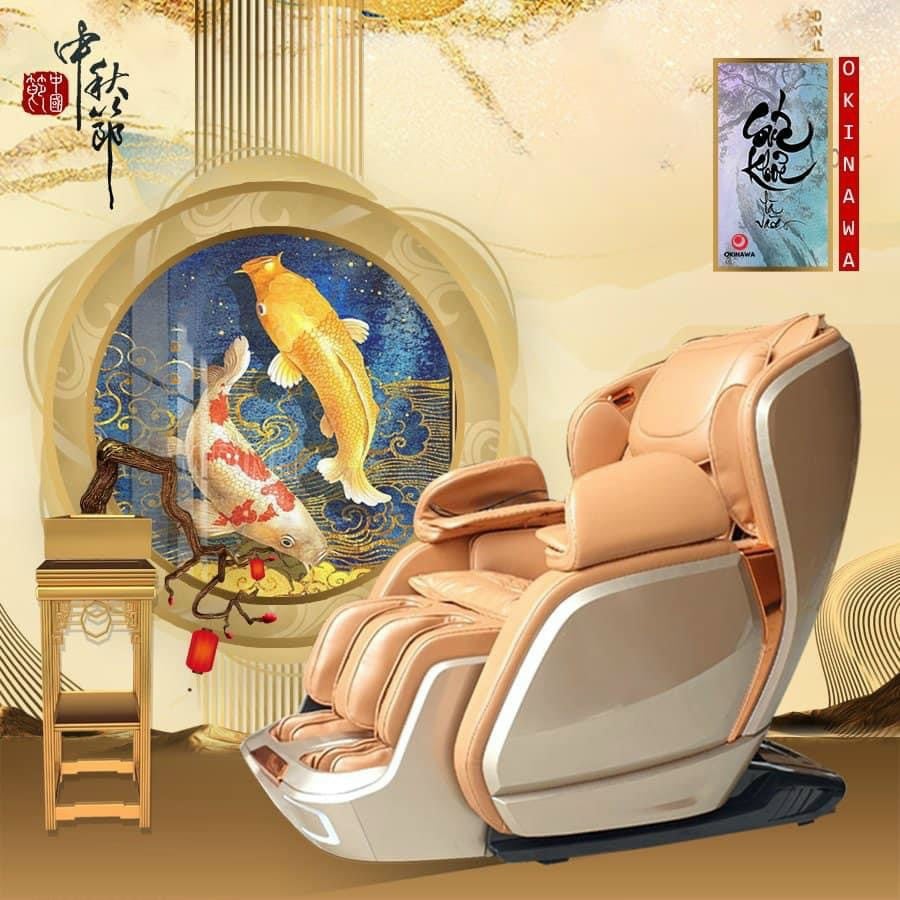 Ghế mát xa toàn thân Nhật bản OKINAWA JS 505, siêu phẩm đẳng cấp thời thượng vv