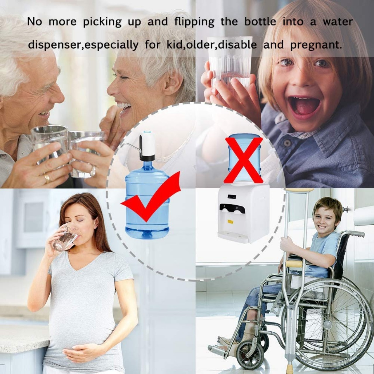 Máy bơm nước khoáng từ bình - Máy hút nước mini - Máy lấy nước