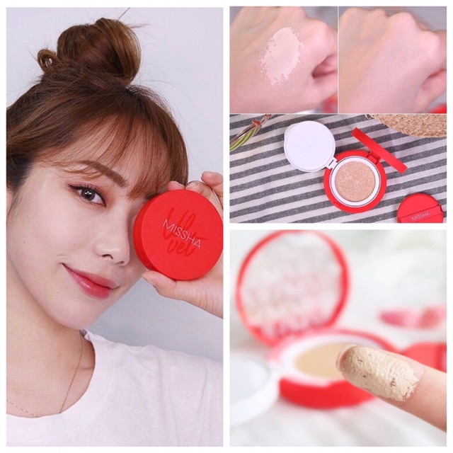 PHẤN NƯỚC MISSHA VELVET FINISH CUSHION VỎ ĐỎ