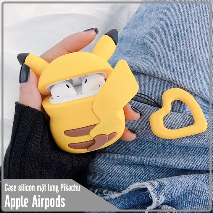 Case silicon cho tai nghe Airpods mẫu lưng Pikachu