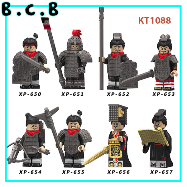 KT1088 - ồ chơi lắp ráp minifigures và non lego mô hình lắp ráp sáng tạo - Đồ chơi cho bé trai và bé gái - Minifigures đế chế nhà Tần vua Tần Thủy Hoàng và quan binh QinDynasty - Koruit- Đồ chơi lắp ráp mô hình sáng tạo