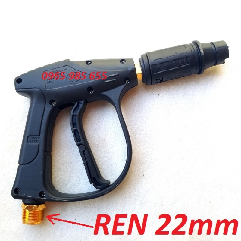 Súng xịt rửa xe loại tốt - súng rửa xe ERGEN 6708 ren ngoài 22mm cho máy xịt áp lực cao