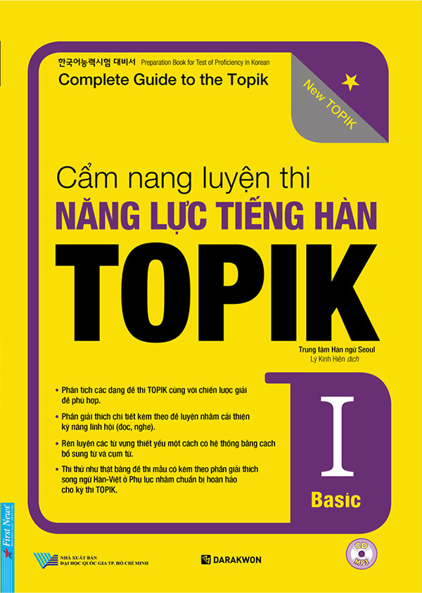 [HCM]Sách - Cẩm nang luyện thi năng lực tiếng Hàn TOPIK I - Basic
