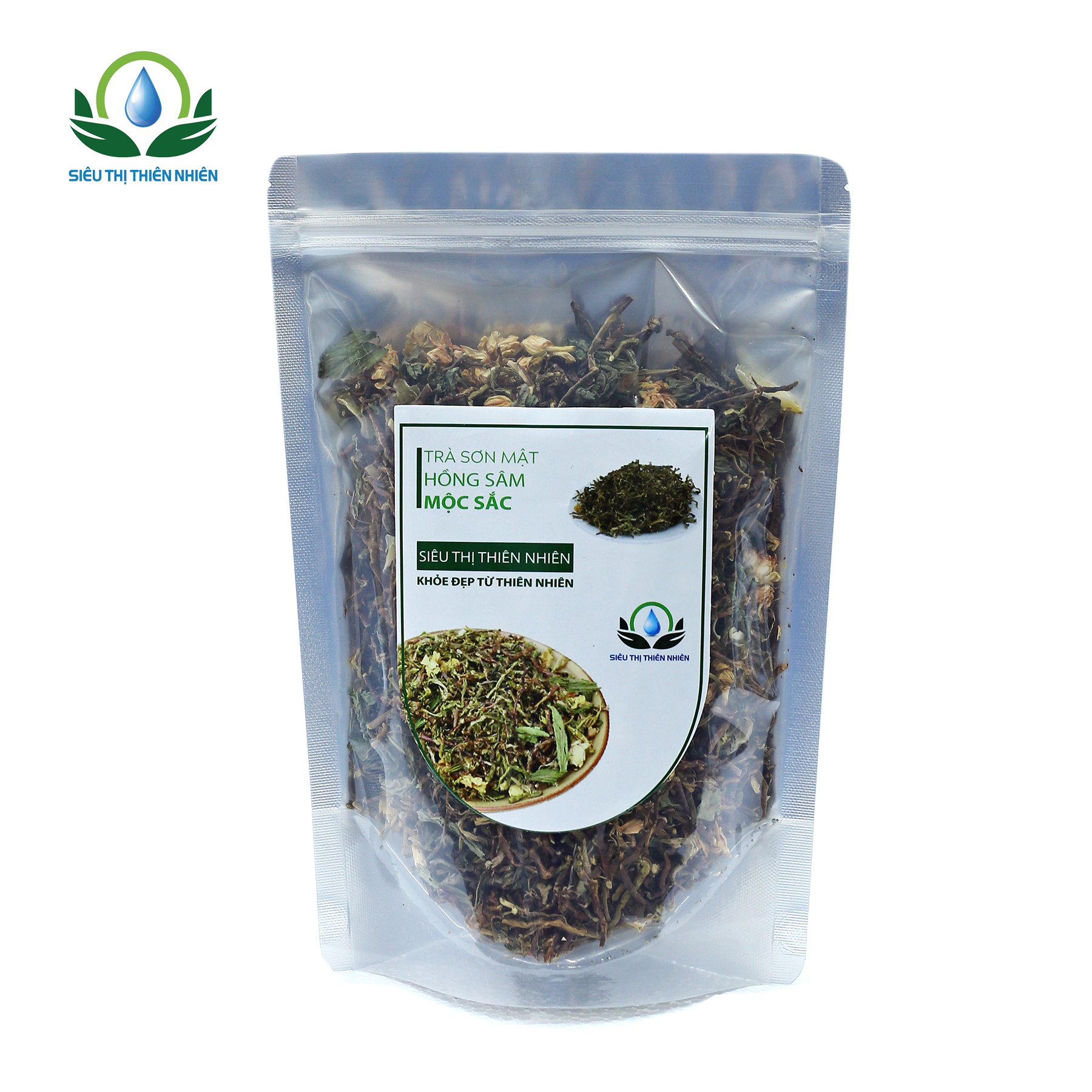 Trà Sơn Mật Hồng Sâm Mộc Sắc Gói 100g