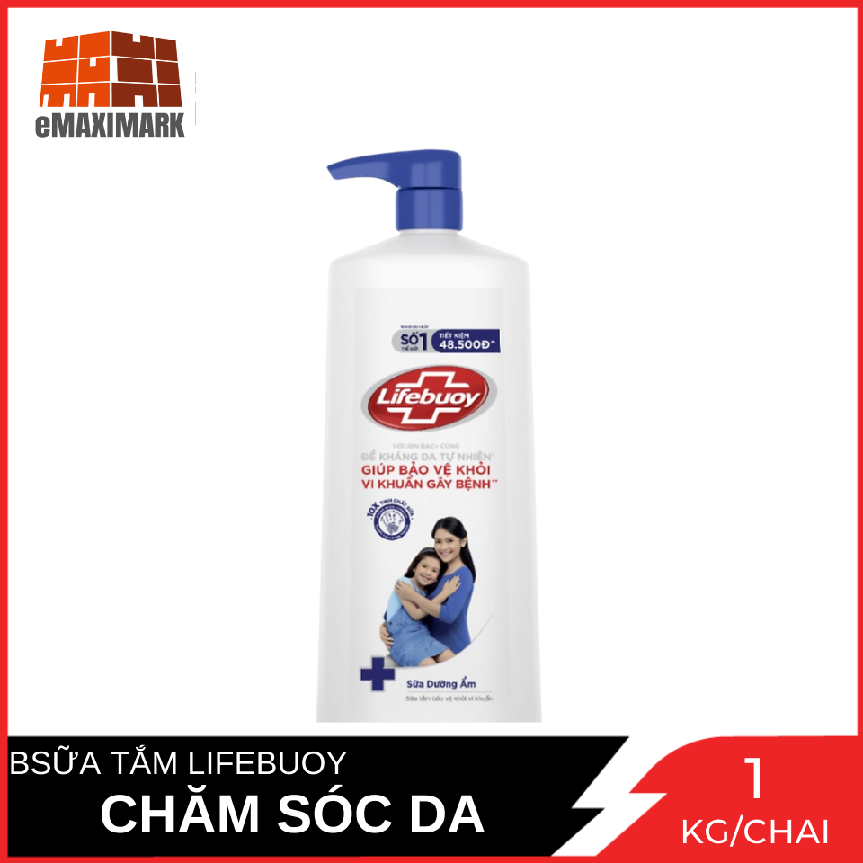 Sữa tắm lifebuoy chăm sóc da chai 1kg