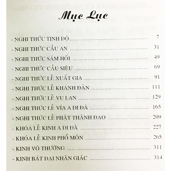 Nghi Thức Tụng Niệm
