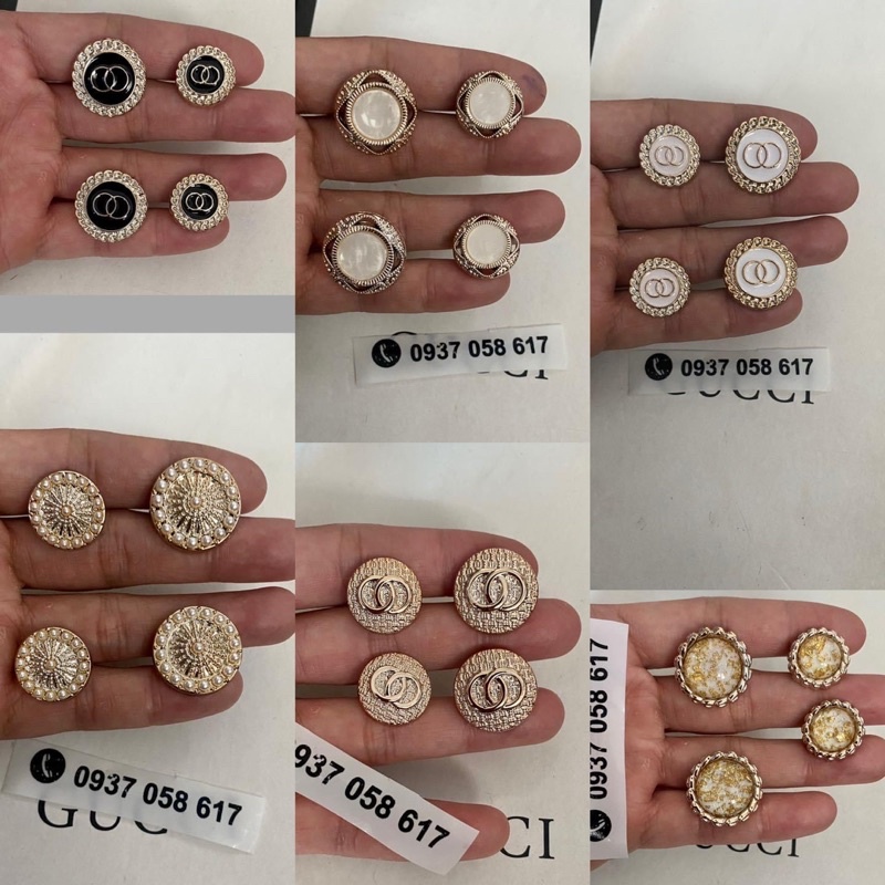 CÚC ÁO NHỰA ĐẸP LUNG LINH (set 10 cúc )