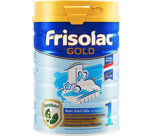 Sữa Frisolac Gold 1 hộp 400g (dành cho trẻ từ 0 đến 6 tháng tuổi)