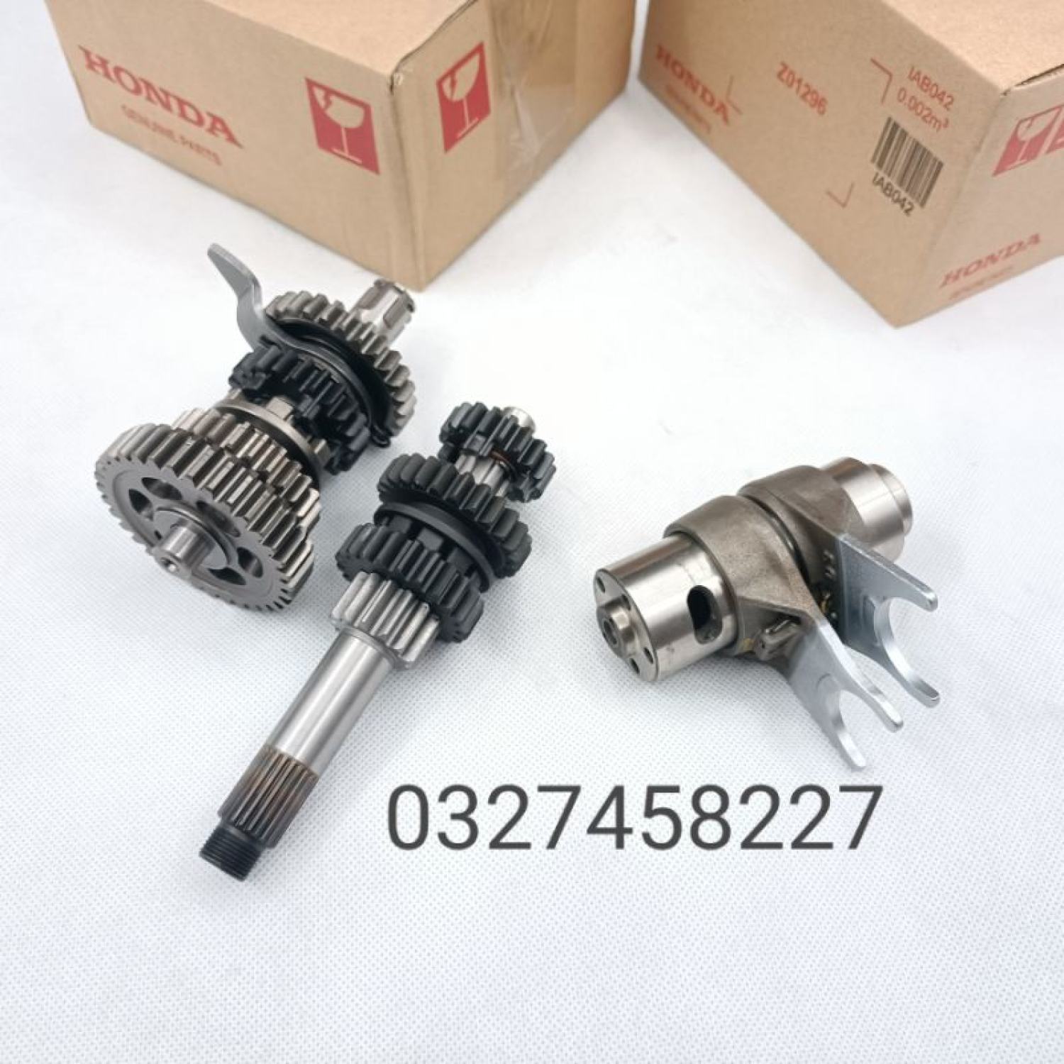 Bộ nhông heo số, máy động cơ xe WAVE S110, RSX, Blade ...zin Honda