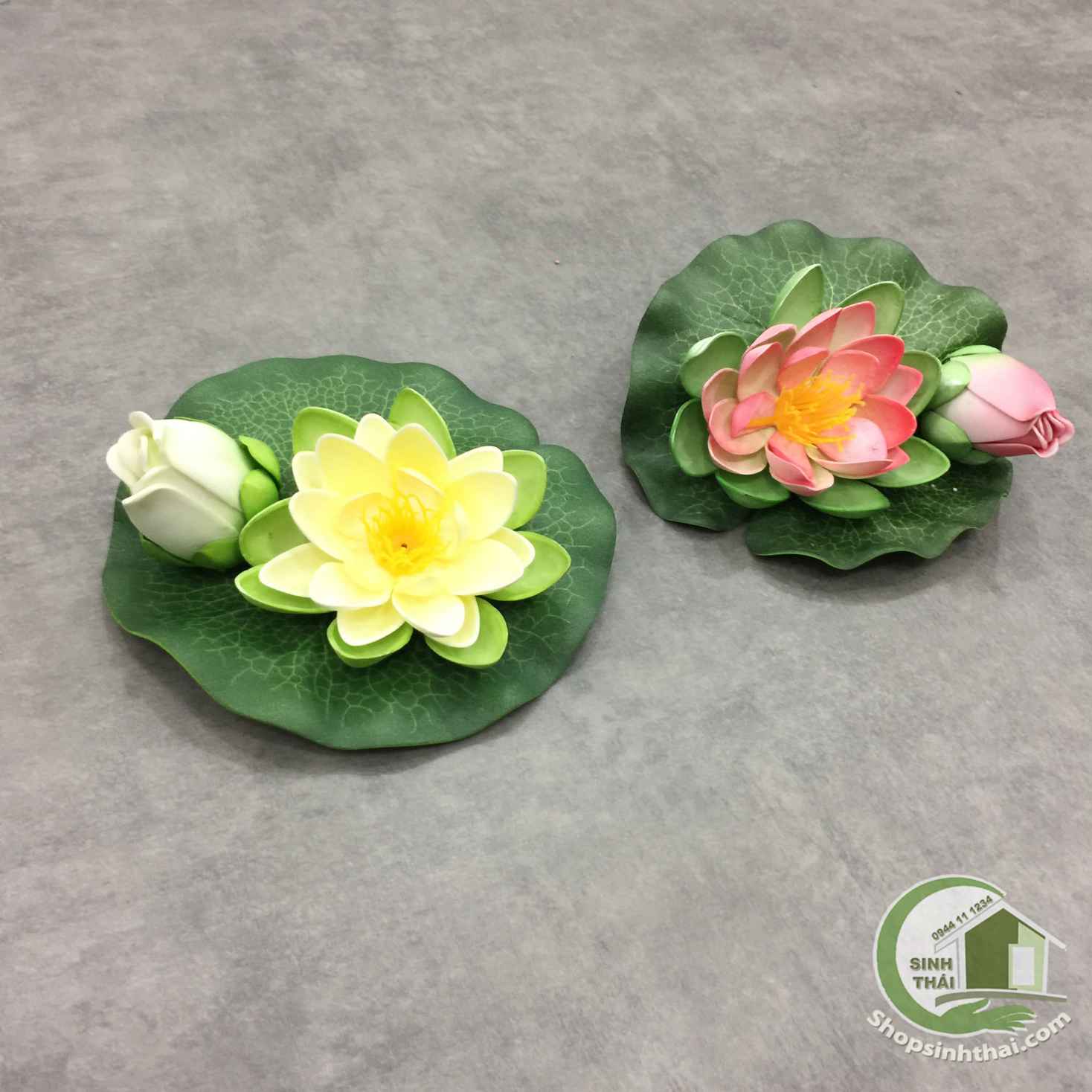 [HCM]Hoa sen nước - sen giả trang trí hồ nước  - bông lớn -  giao màu ngẫu nhiên