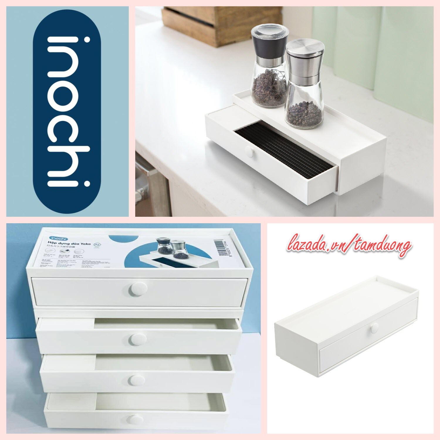 Hộp đựng đũa Inochi (loại nằm) [HCM-Giao hoả tốc 2h]