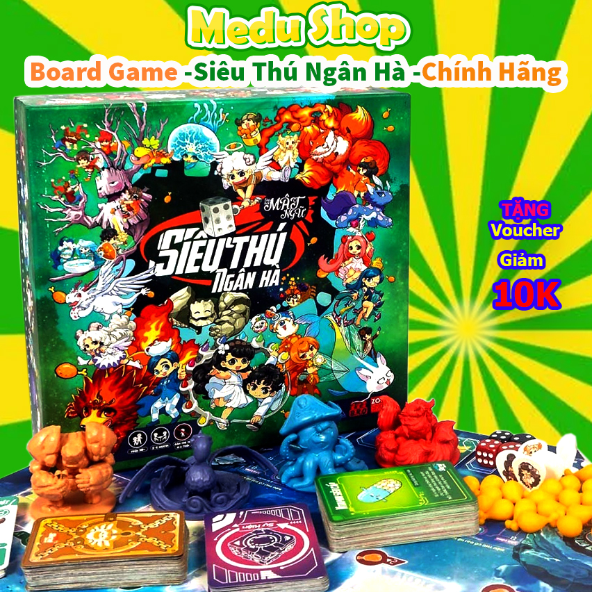 Boardgame siêu thú ngân hà -đồ chơi lớp học mật ngữ - trò chơi nhập vai cực vui cho 2-4 người chơi