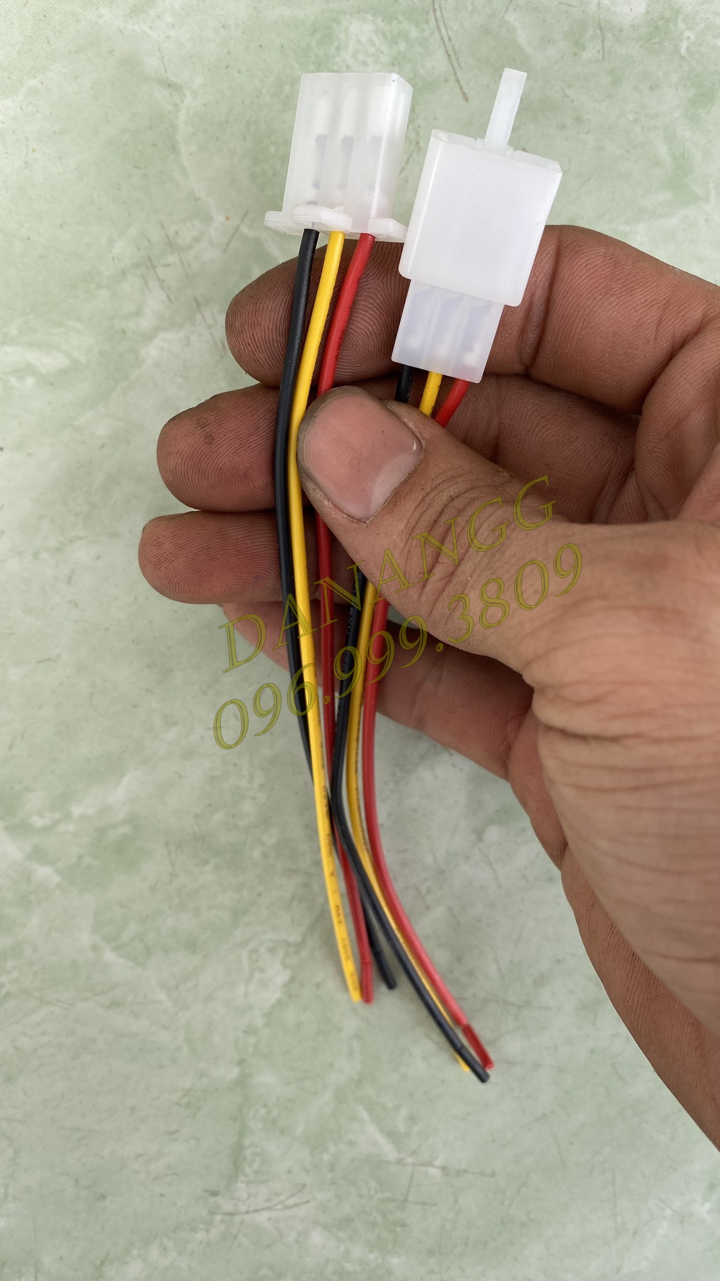 Rắc nối dây 3 chân chốt khóa đực cái