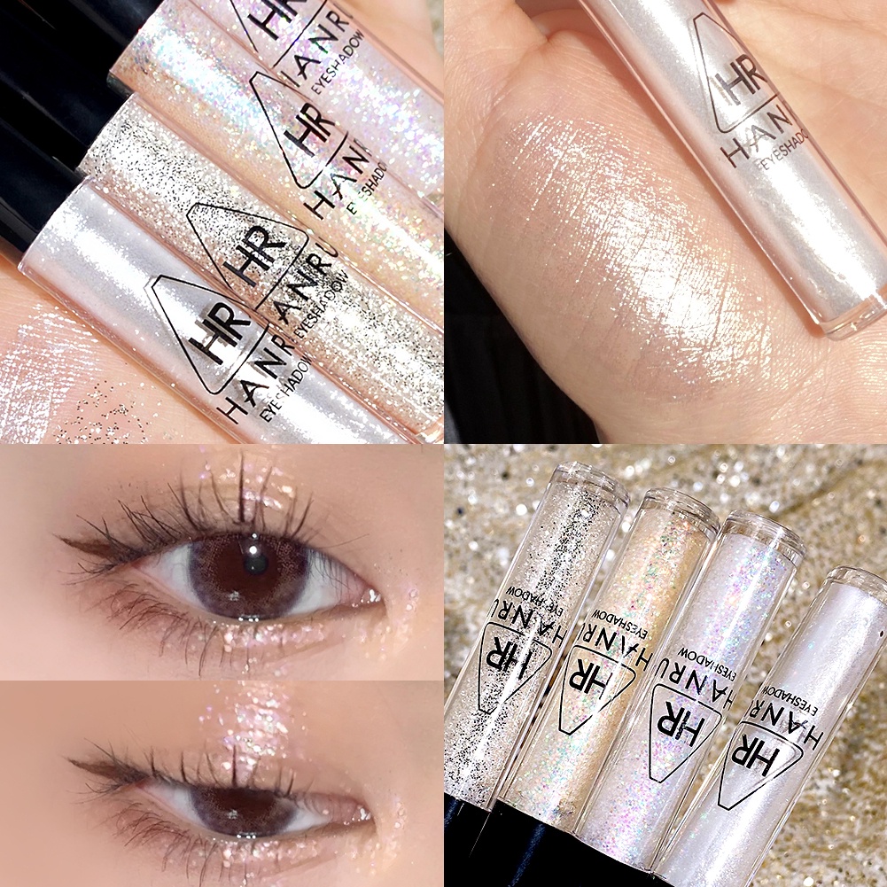 GECOMO Phấn Mắt Dạng Lỏng Lấp Lánh Fine Flash High Gloss Eyeshadow 4 Màu