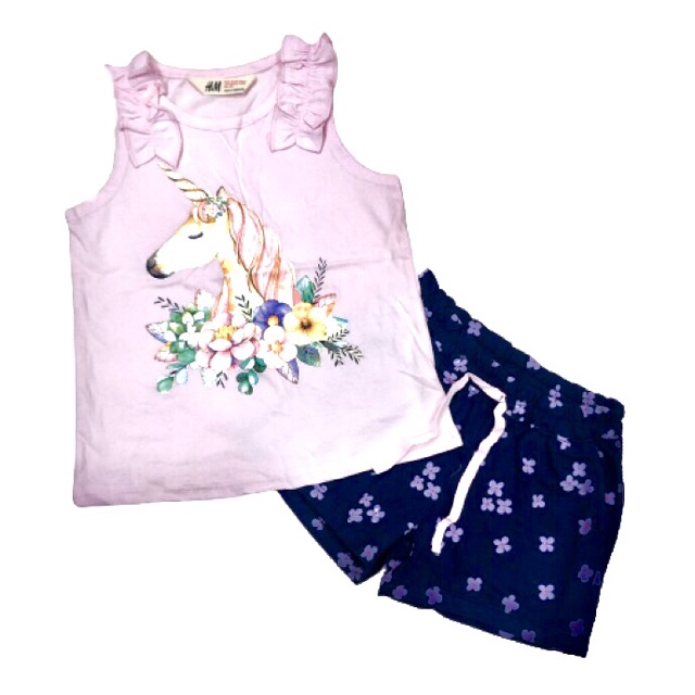 Bộ Thun Quần short Bé Gái