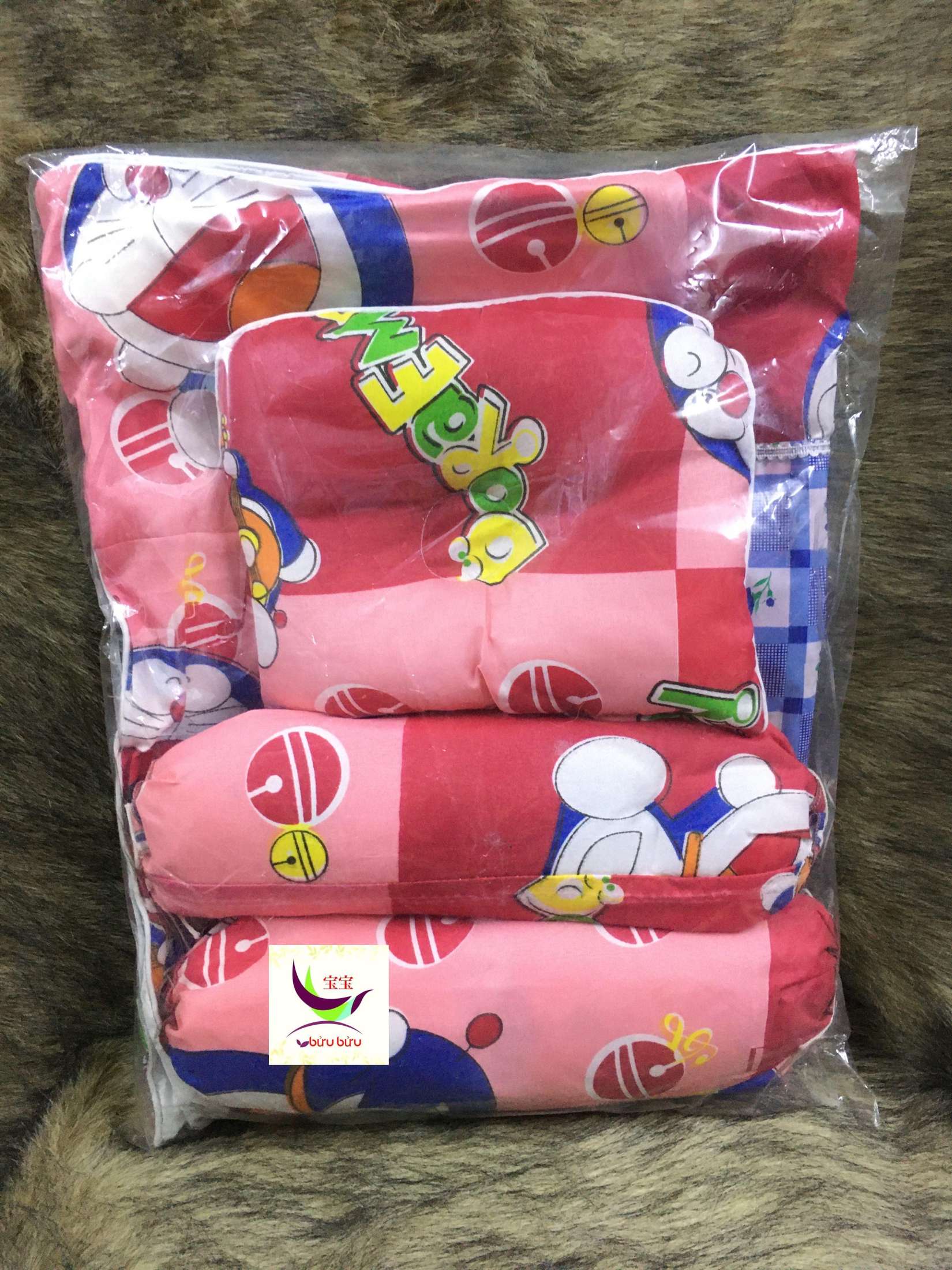 [HCM]Bộ nệm gối mini cho bé sơ sinh ( kích thước: 50x78cm dày 2cm )