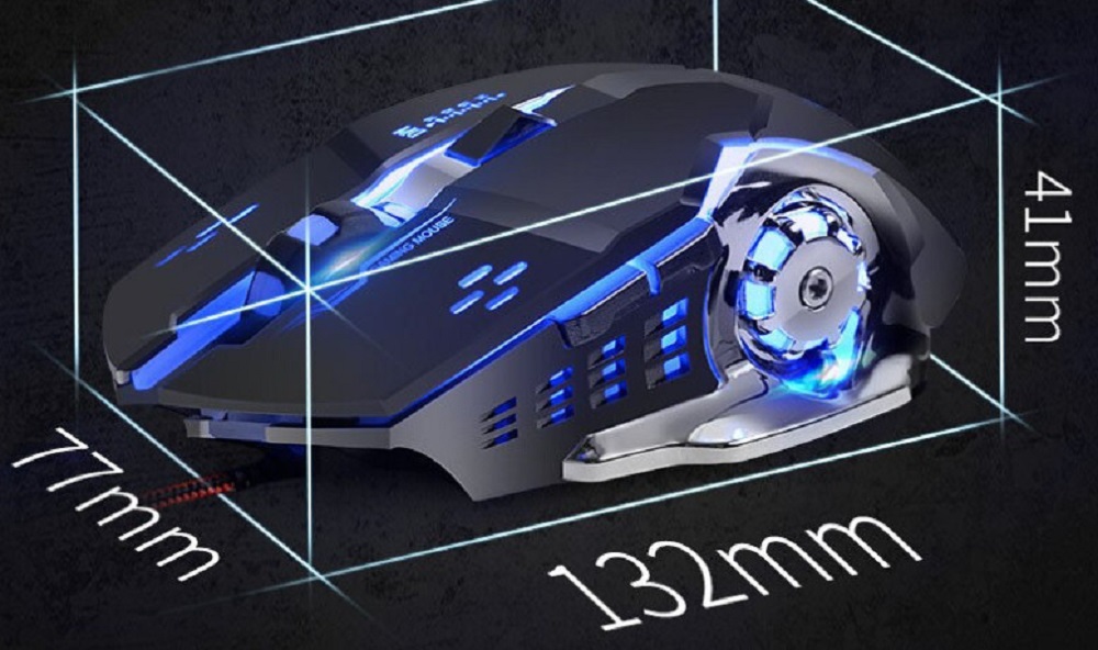 Chuột Game Thủ Có Dây - không dây Cực Bền Thiết Kế Độc Lạ Có LED Nhiều Màu Trắng - Đen - Hồng